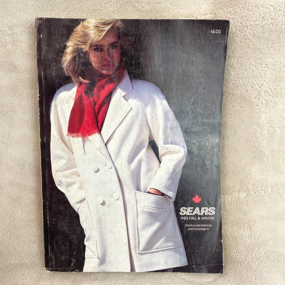 Vintage 1985 Sears Fall & Winter Catalog Fashion Furniture Electronics RARE